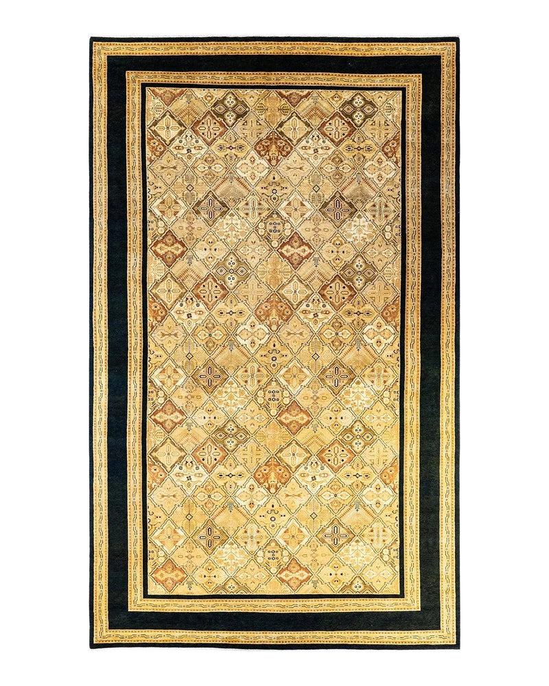 One-of-a-Kind Imported Hand-knotted Area Rug  - Blue, 9' 1" x 16' 1" - Modern Rug Importers