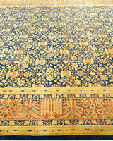 One-of-a-Kind Imported Hand-knotted Area Rug  - Blue, 9' 2" x 10' 9" - Modern Rug Importers