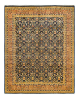 One-of-a-Kind Imported Hand-knotted Area Rug  - Blue,  9' 3" x 11' 5" - Modern Rug Importers