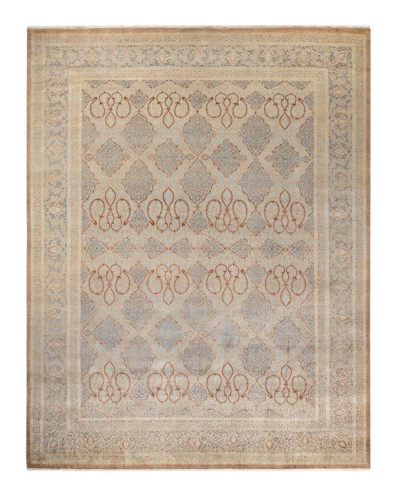 One-of-a-Kind Imported Hand-knotted Area Rug  - Brown,  10' 4" x 14' 0" - Modern Rug Importers