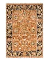 One-of-a-Kind Imported Hand-Knotted Area Rug  - Brown, 6' 1" x 8' 10" - Modern Rug Importers