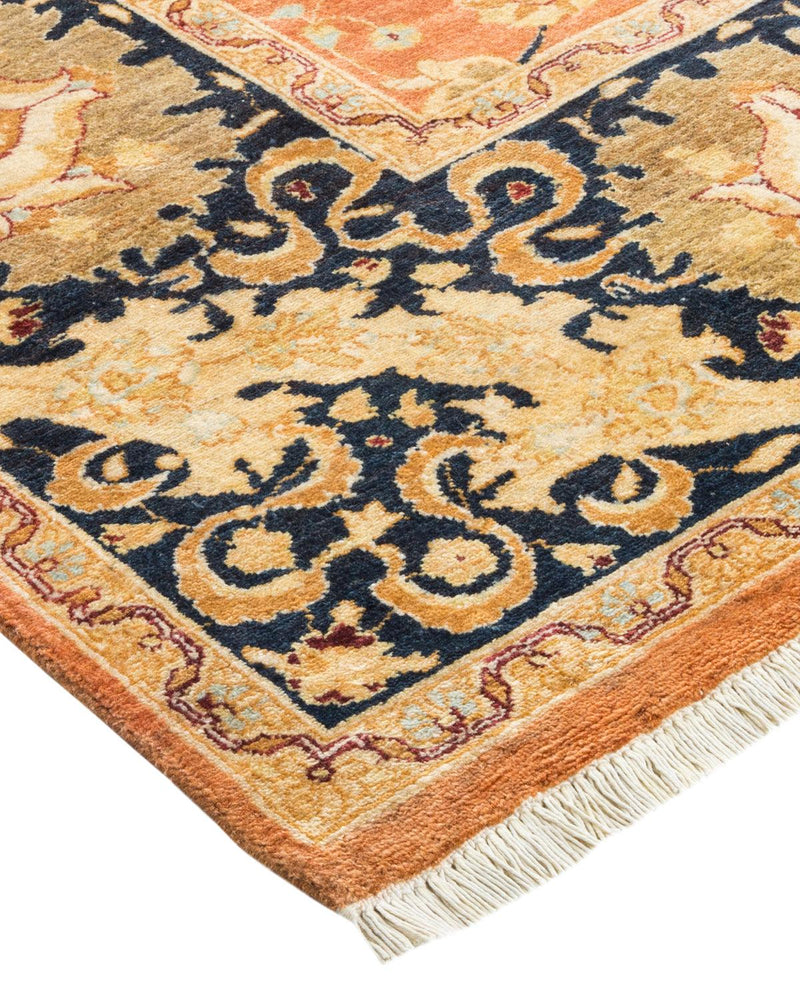 One-of-a-Kind Imported Hand-Knotted Area Rug  - Brown, 6' 1" x 8' 10" - Modern Rug Importers