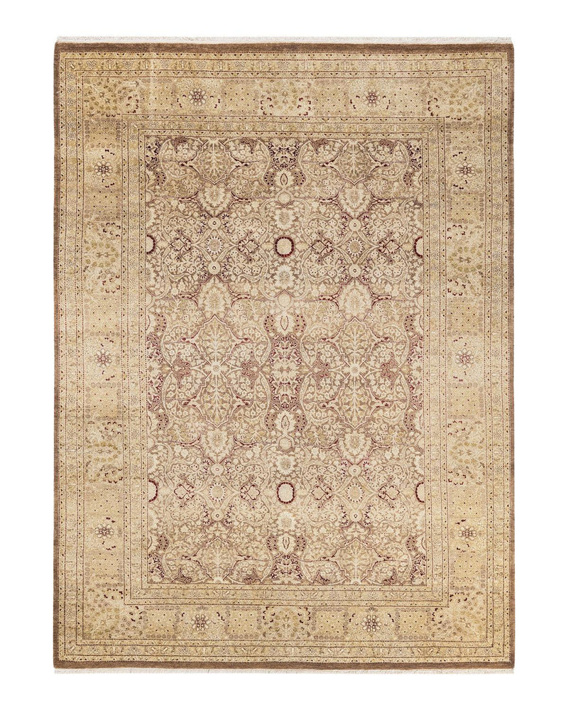 One-of-a-Kind Imported Hand-knotted Area Rug  - Brown, 6' 2" x 8' 6" - Modern Rug Importers