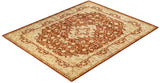 One-of-a-Kind Imported Hand-Knotted Area Rug  - Brown,  8' 2" x 10' 2" - Modern Rug Importers