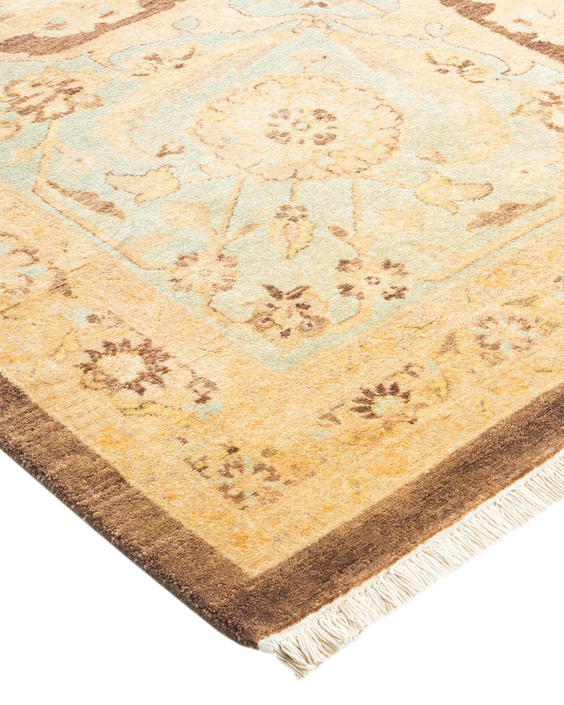 One-of-a-Kind Imported Hand-Knotted Area Rug  - Brown, 8' 4" x 10' 5" - Modern Rug Importers