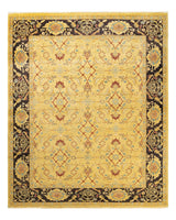 One-of-a-Kind Imported Hand-knotted Area Rug  - Green,  8' 2" x 9' 3" - Modern Rug Importers