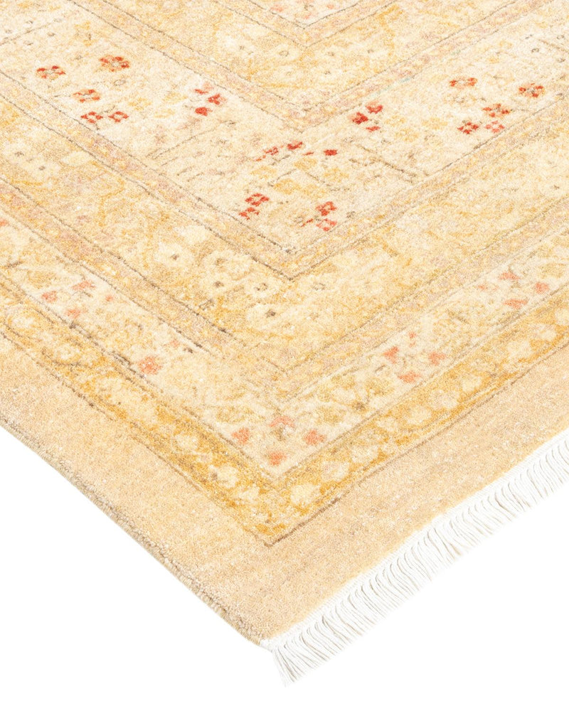 One-of-a-Kind Imported Hand-Knotted Area Rug  - Ivory, 10' 2" x 13' 10" - Modern Rug Importers