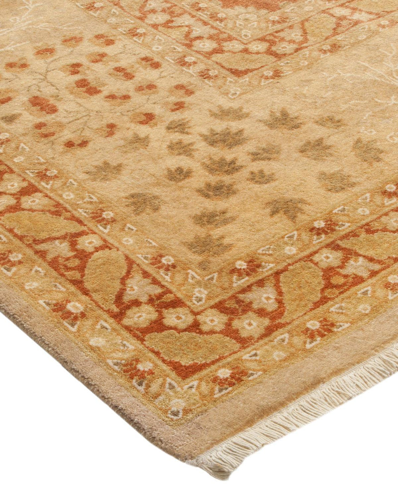 One-of-a-Kind Imported Hand-Knotted Area Rug  - Ivory, 6' 3" x 8' 10" - Modern Rug Importers