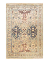 One-of-a-Kind Imported Hand-knotted Area Rug  - Ivory,  6' 4" x 9' 1" - Modern Rug Importers