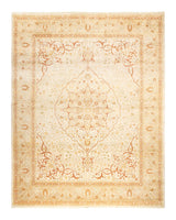 One-of-a-Kind Imported Hand-Knotted Area Rug  - Ivory,  8' 3" x 10' 5" - Modern Rug Importers