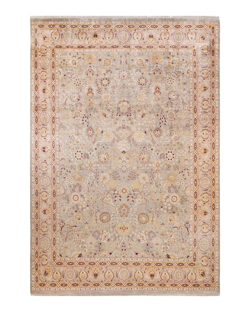 One-of-a-Kind Imported Hand-knotted Area Rug  - Ivory, 9' 0" x 13' 5" - Modern Rug Importers