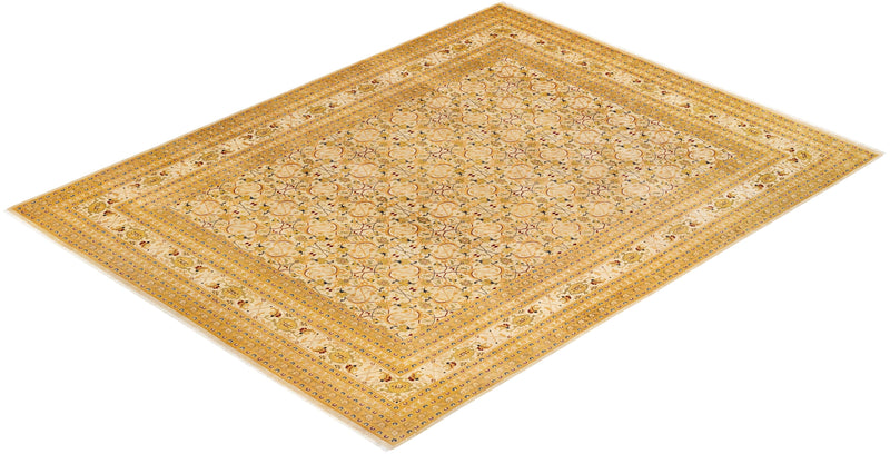 One-of-a-Kind Imported Hand-knotted Area Rug  - Ivory,  9' 2" x 12' 0" - Modern Rug Importers