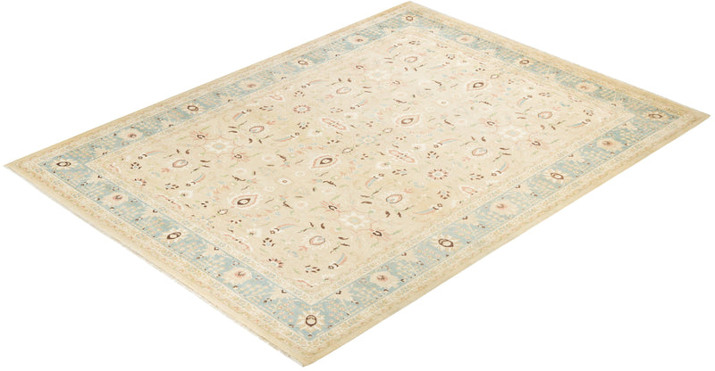 One-of-a-Kind Imported Hand-knotted Area Rug  - Ivory, 9' 3" x 12' 0" - Modern Rug Importers