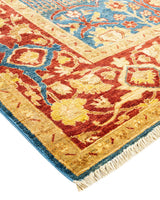 One-of-a-Kind Imported Hand-knotted Area Rug  - Light Blue, 6' 3" x 9' 4" - Modern Rug Importers