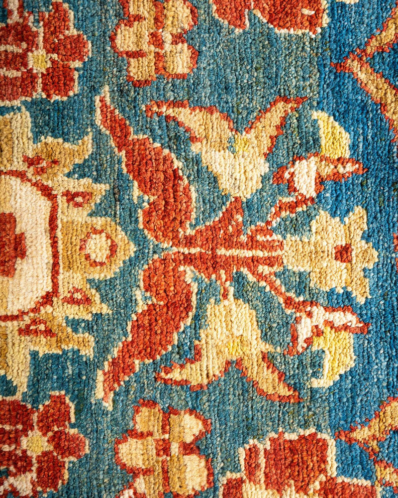 One-of-a-Kind Imported Hand-knotted Area Rug  - Light Blue, 6' 3" x 9' 4" - Modern Rug Importers