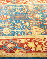 One-of-a-Kind Imported Hand-knotted Area Rug  - Light Blue, 6' 3" x 9' 4" - Modern Rug Importers