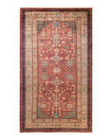 One-of-a-Kind Imported Hand-knotted Area Rug  - Orange, 6' 9" x 11' 4" - Modern Rug Importers