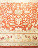 One-of-a-Kind Imported Hand-knotted Area Rug  - Orange, 8' 2" x 11' 0" - Modern Rug Importers