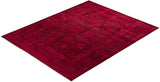 One-of-a-Kind Imported Hand-knotted Area Rug  - Pink, 7' 10" x 10' 0" - Modern Rug Importers