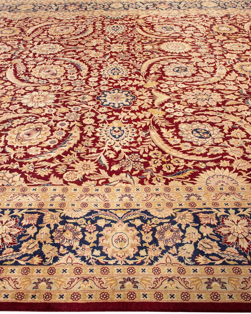 One-of-a-Kind Imported Hand-knotted Area Rug  - Red, 10' 1" x 14' 7" - Modern Rug Importers