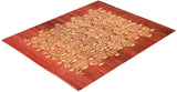 One-of-a-Kind Imported Hand-Knotted Area Rug  - Red, 8' 2" x 10' 1" - Modern Rug Importers