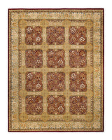 One-of-a-Kind Imported Hand-Knotted Area Rug  - Red, 9' 3" x 11' 10" - Modern Rug Importers