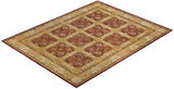 One-of-a-Kind Imported Hand-Knotted Area Rug  - Red, 9' 3" x 11' 10" - Modern Rug Importers