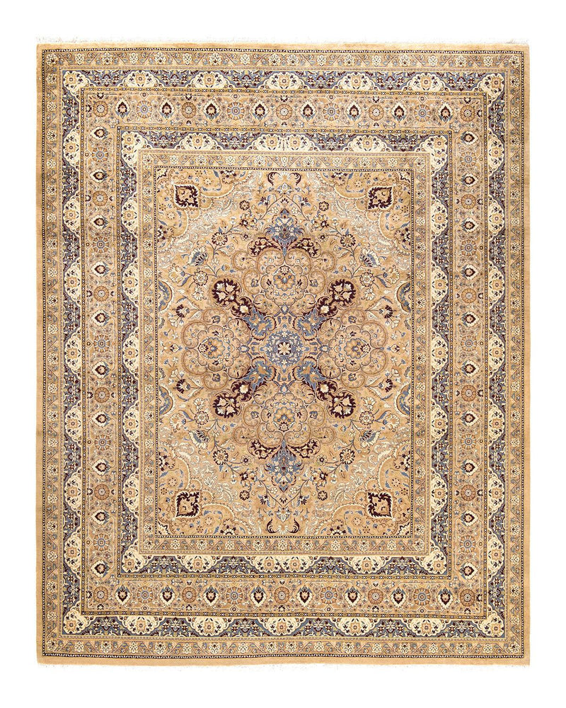 One-of-a-Kind Imported Hand-knotted Area Rug  - Yellow,  8' 0" x 10' 2" - Modern Rug Importers