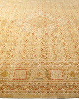 One-of-a-Kind Imported Hand-knotted Area Rug  - Yellow, 9' 2" x 11' 9" - Modern Rug Importers