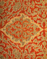 One-of-a-Kind Imported Hand-knotted Runner Rug  - Orange, 2' 7" x 15' 8" - Modern Rug Importers