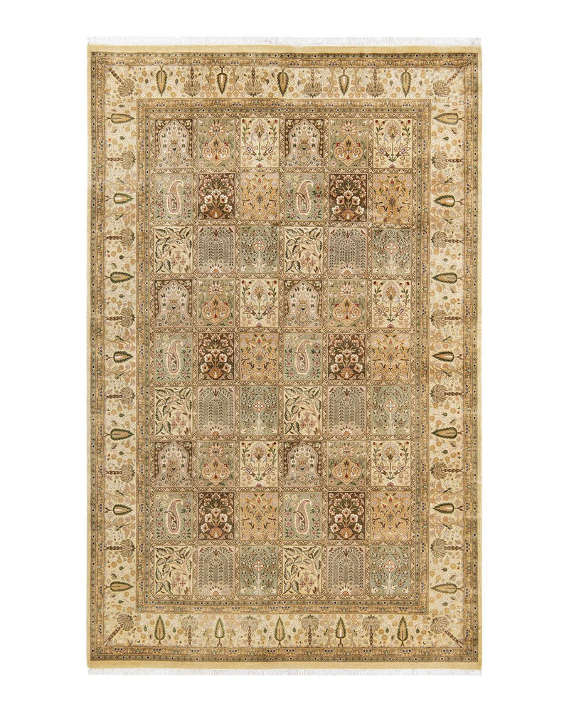 One-of-a-Kind Imported Handmade Area Rug  - Ivory, 6' 3" x 9' 5" - Modern Rug Importers