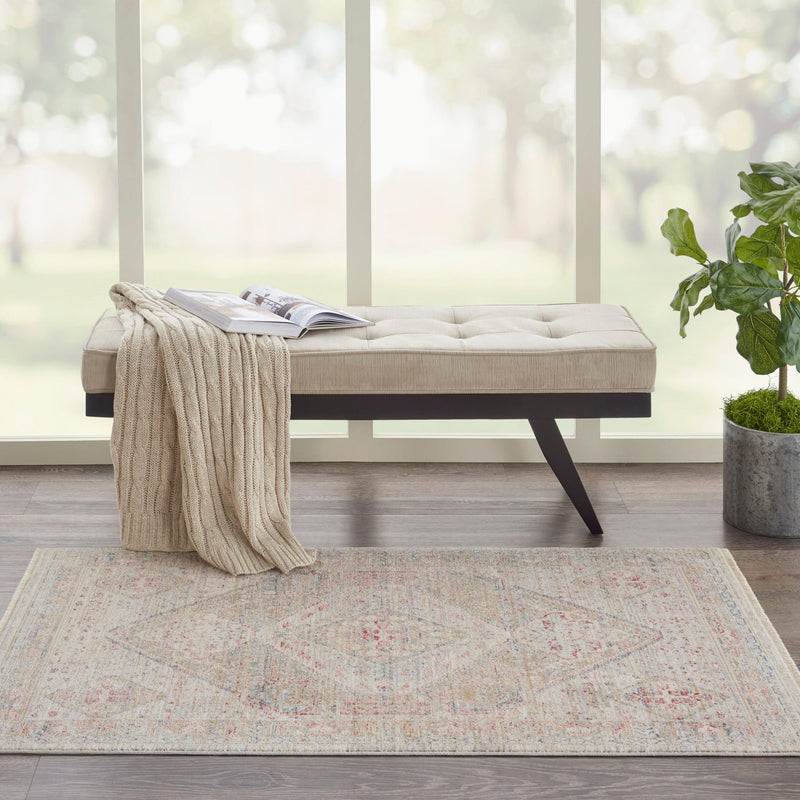 Nourison Homestead HMS03 Beige/Grey Farmhouse & Country Indoor Rug