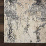 Nourison Fusion FSS16 Cream Grey Modern Indoor Rug