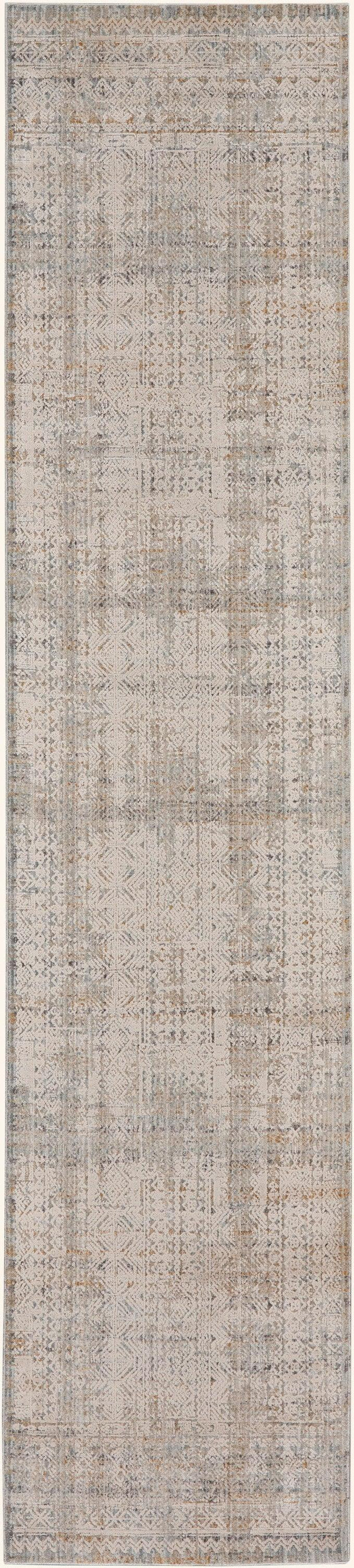 Nourison Lynx 2'3" x 10' Ivory Multicolor Bohemian Indoor Rug