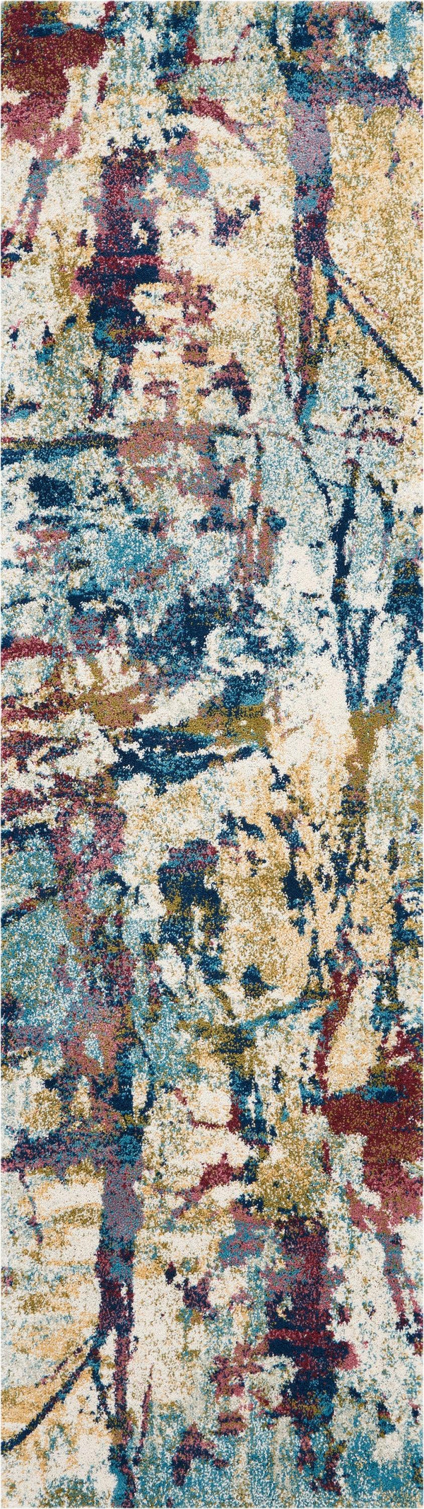 Nourison Fusion FSS10 Cream/Multicolor Painterly Indoor Rug