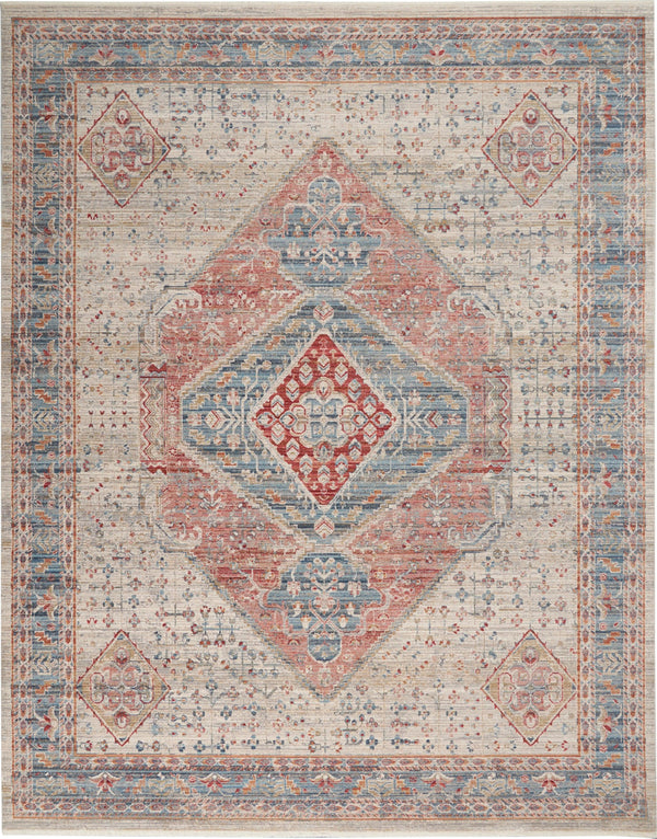 Nourison Homestead HMS03 Blue/Grey Farmhouse & Country Indoor Rug