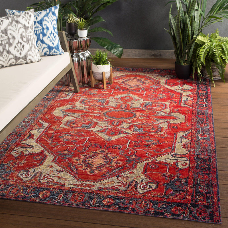 POL06 Polaris - Jaipur Living Leighton Indoor/ Outdoor Medallion Area Rug - Modern Rug Importers