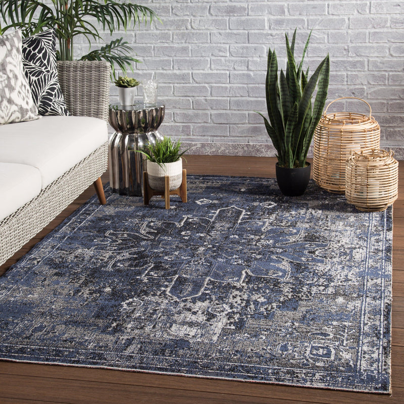 POL09 Polaris - Jaipur Living Isolde Indoor/ Outdoor Medallion Area Rug - Modern Rug Importers