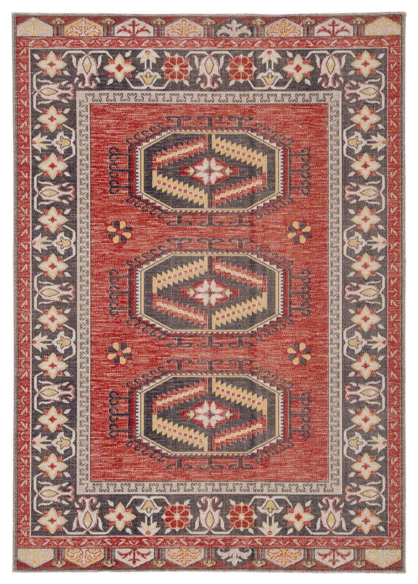 POL12 Polaris - Jaipur Living Miner Indoor/ Outdoor Medallion Area Rug - Modern Rug Importers