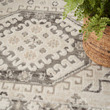 Nourison Serenity Home SRH01 Ivory Grey Vintage Indoor Rug