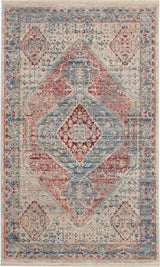 Nourison Homestead HMS03 Blue/Grey Farmhouse & Country Indoor Rug