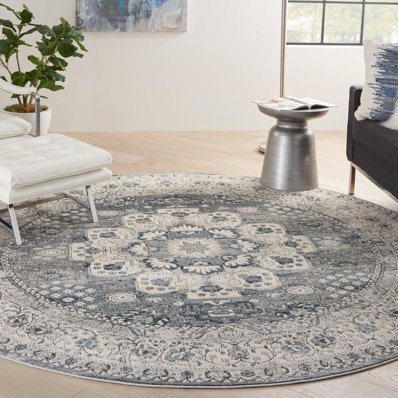 Nourison Quarry QUA07 Grey Ivory Vintage Indoor Rug