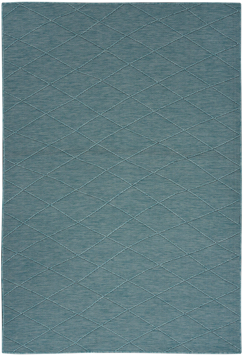 Nourison Washable Solutions WSL01 Aqua Modern Rug