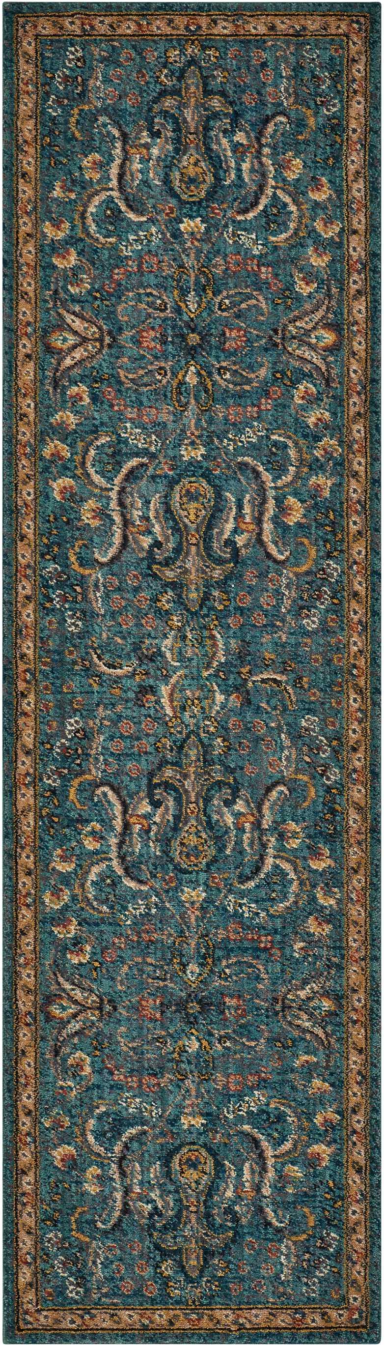 Nourison 2020 NR204 Teal Persian Indoor Rug