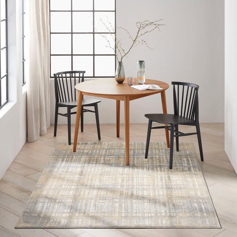 Calvin Klein Ck005 Enchanting ECH05 Grey/Ivory Modern & Contemporary Indoor Rug