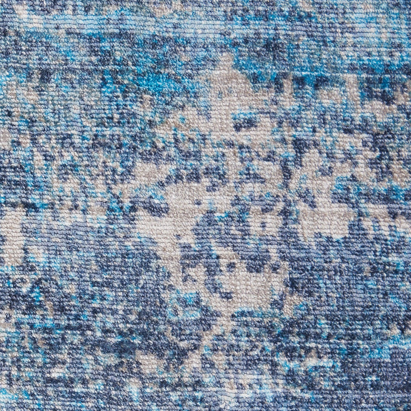 kathy ireland Home Safari Dreams KI374 Teal Painterly Indoor Rug