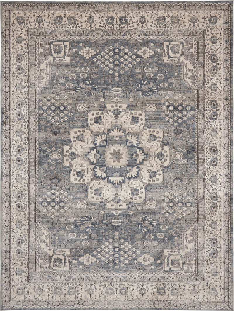 Nourison Quarry QUA07 Grey Ivory Vintage Indoor Rug