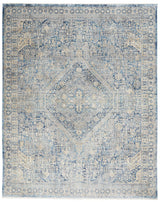 Nourison Lustrous Weave LUW02 Blue/Ivory Floral Indoor Rug