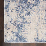 Nourison Silky Textures SLY01 Ivory/Blue Indoor Rug