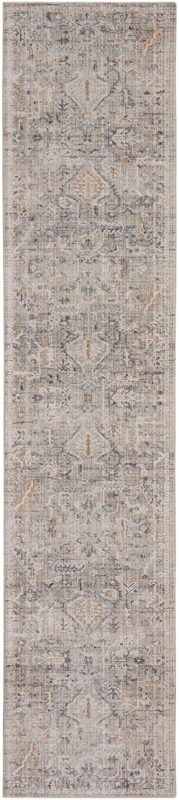 Nourison Lynx 2'3" x 10' Ivory Taupe Bohemian Indoor Rug